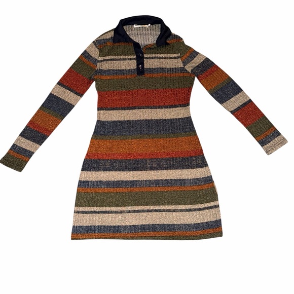 Available By Angela Fashion Dresses & Skirts - Available by Angela Fashion Striped Large Sweater Dress, Fall Colors, 70’s Style